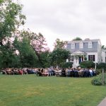 A Chandelier Made of 1000 Paper Cranes Was The Star of This Merrifield Wedding
